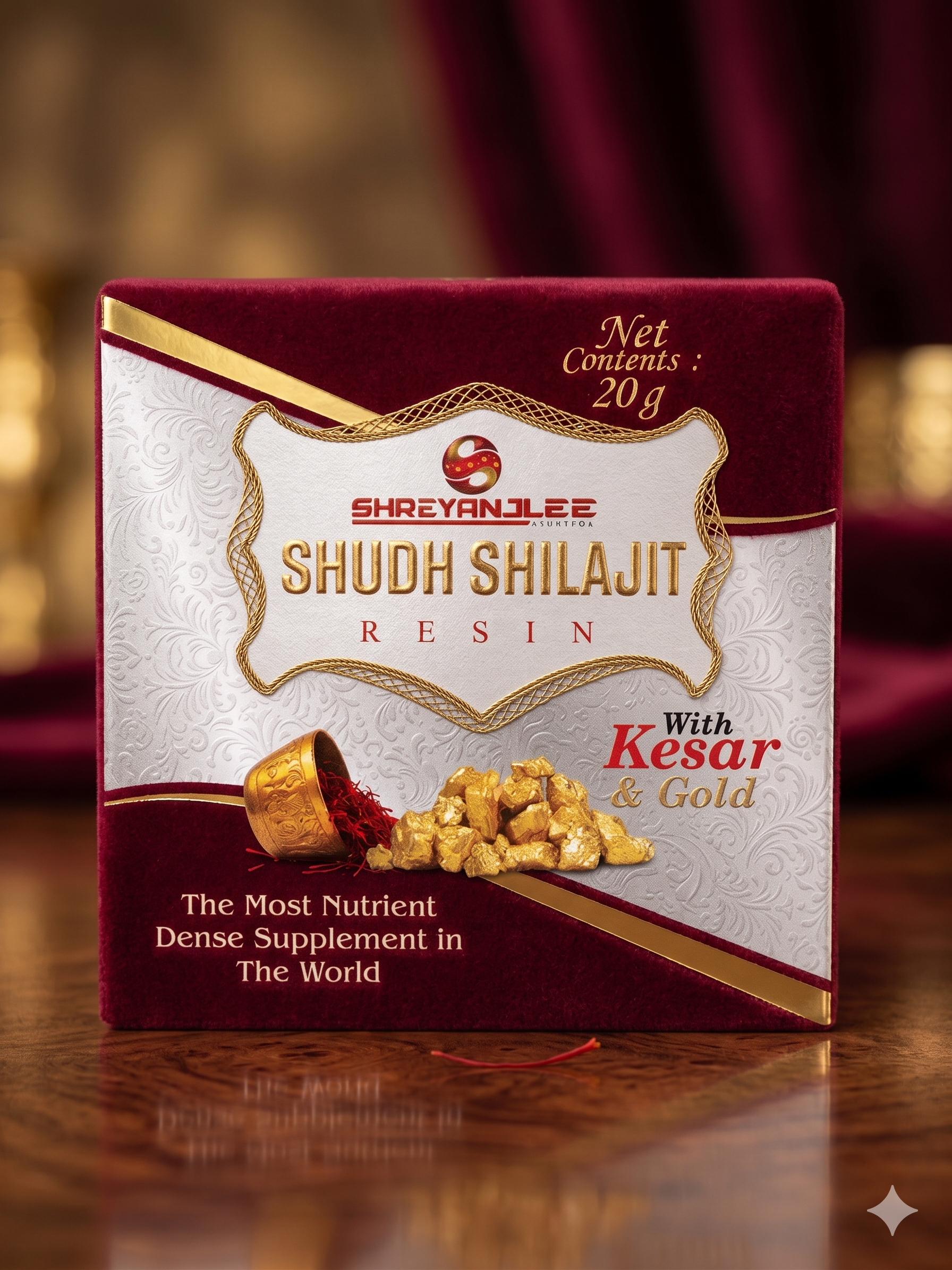 Shudh Shilajit Resin (With Kesar & Gold)